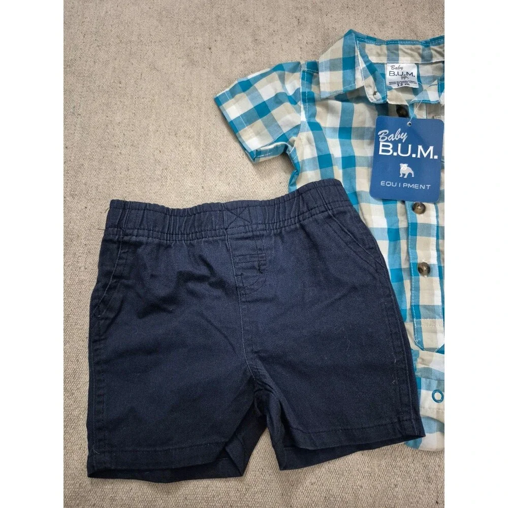 Baby b.u.m infant summer outfit size 12 months nwt